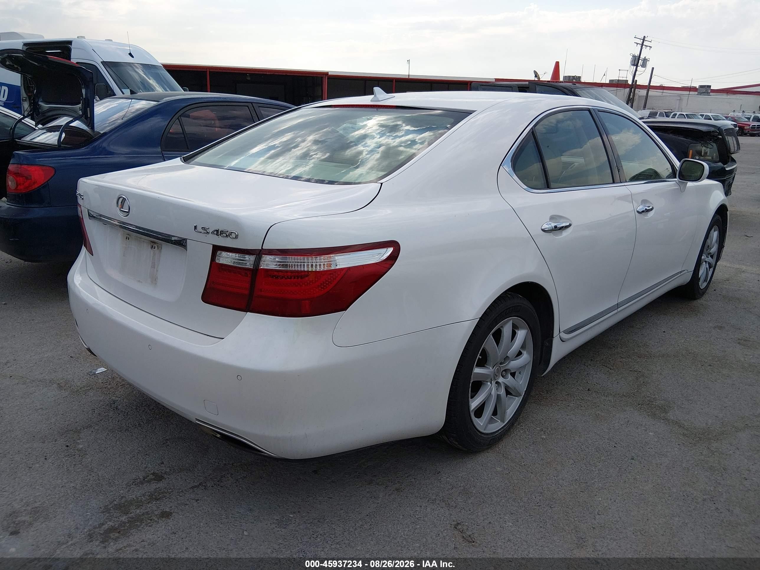 2007 Lexus Ls 460 Cream vin: JTHBL46F175042532