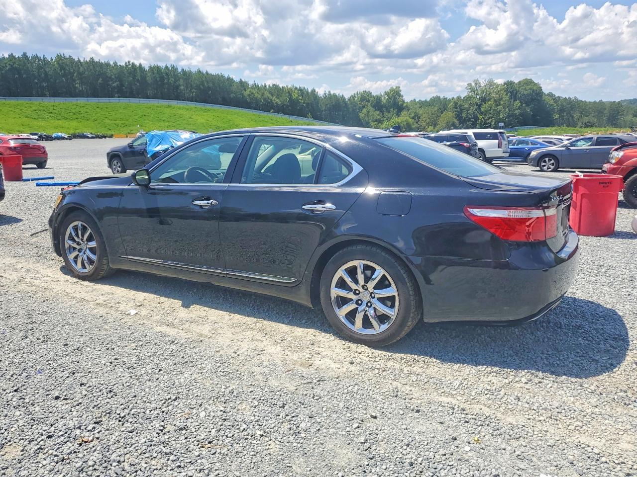 2007 Lexus Ls 460 Black vin: JTHBL46F175044183