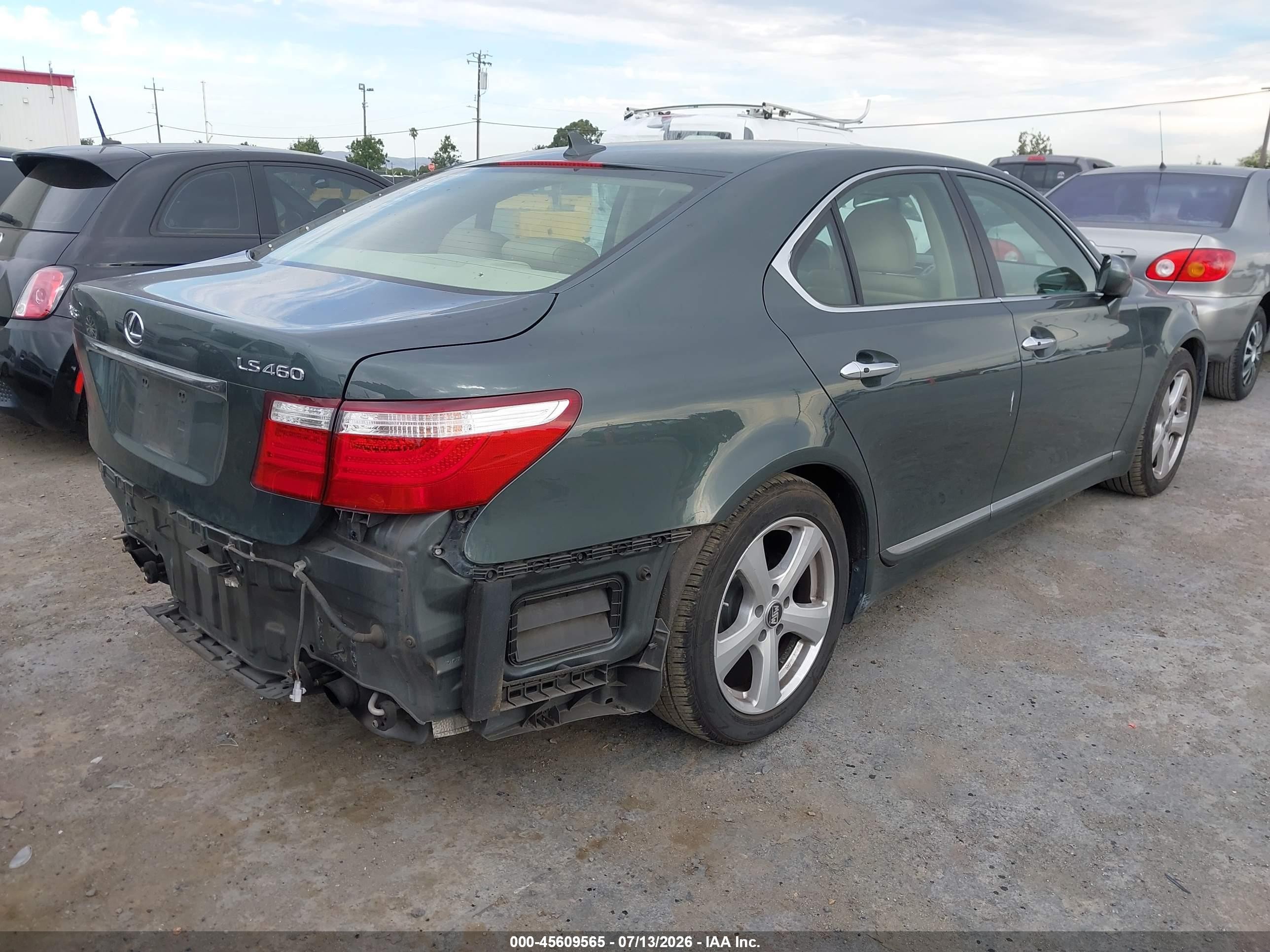 2007 Lexus Ls 460   Green vin: JTHBL46F175045625