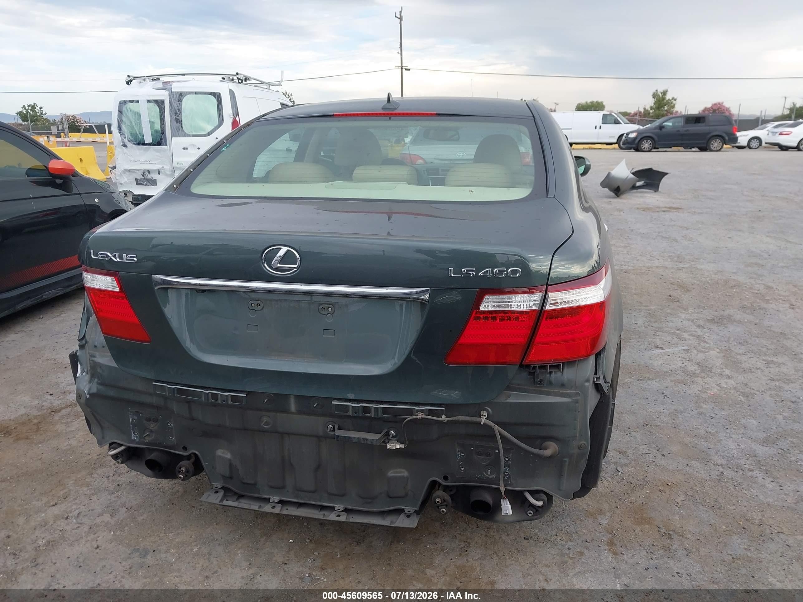 2007 Lexus Ls 460   Green vin: JTHBL46F175045625