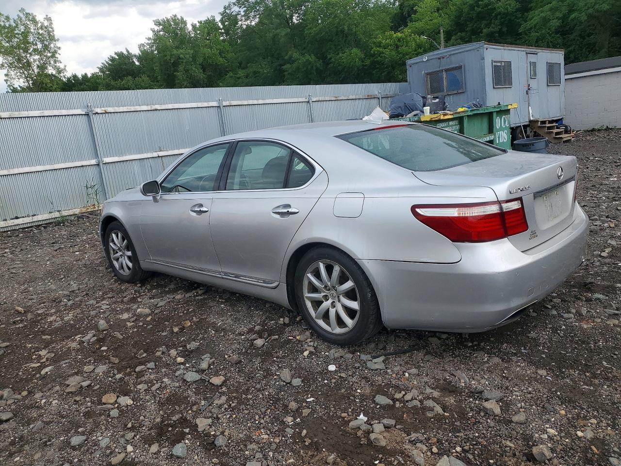 2007 Lexus Ls 460 Silver vin: JTHBL46F175045978