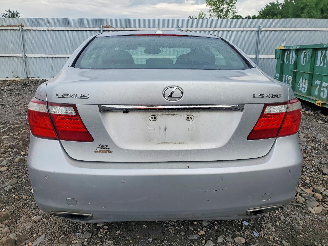 2007 Lexus Ls 460 Silver vin: JTHBL46F175045978