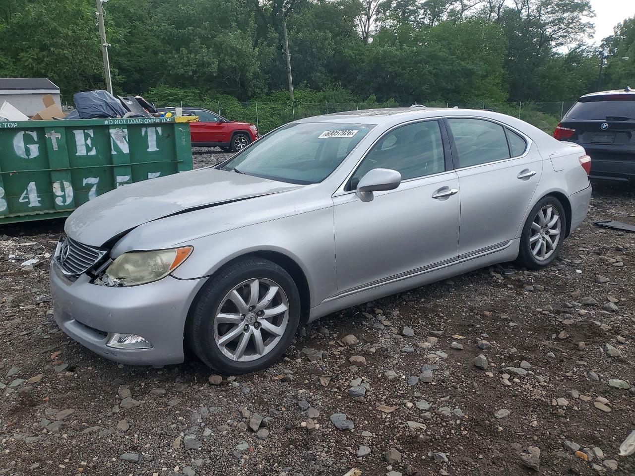 2007 Lexus Ls 460 Silver vin: JTHBL46F175045978