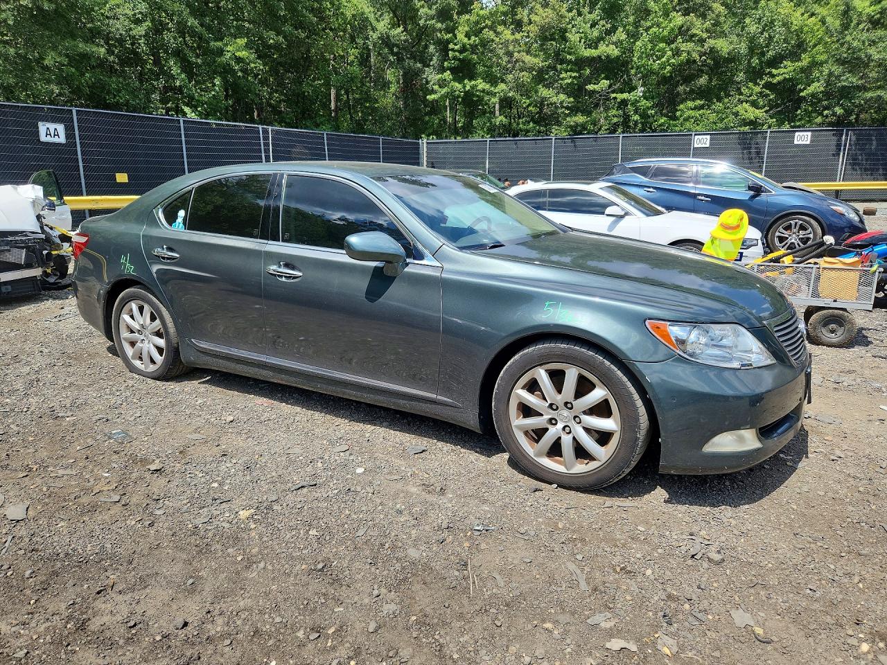 2008 Lexus Ls 460 Charcoal vin: JTHBL46F185057582