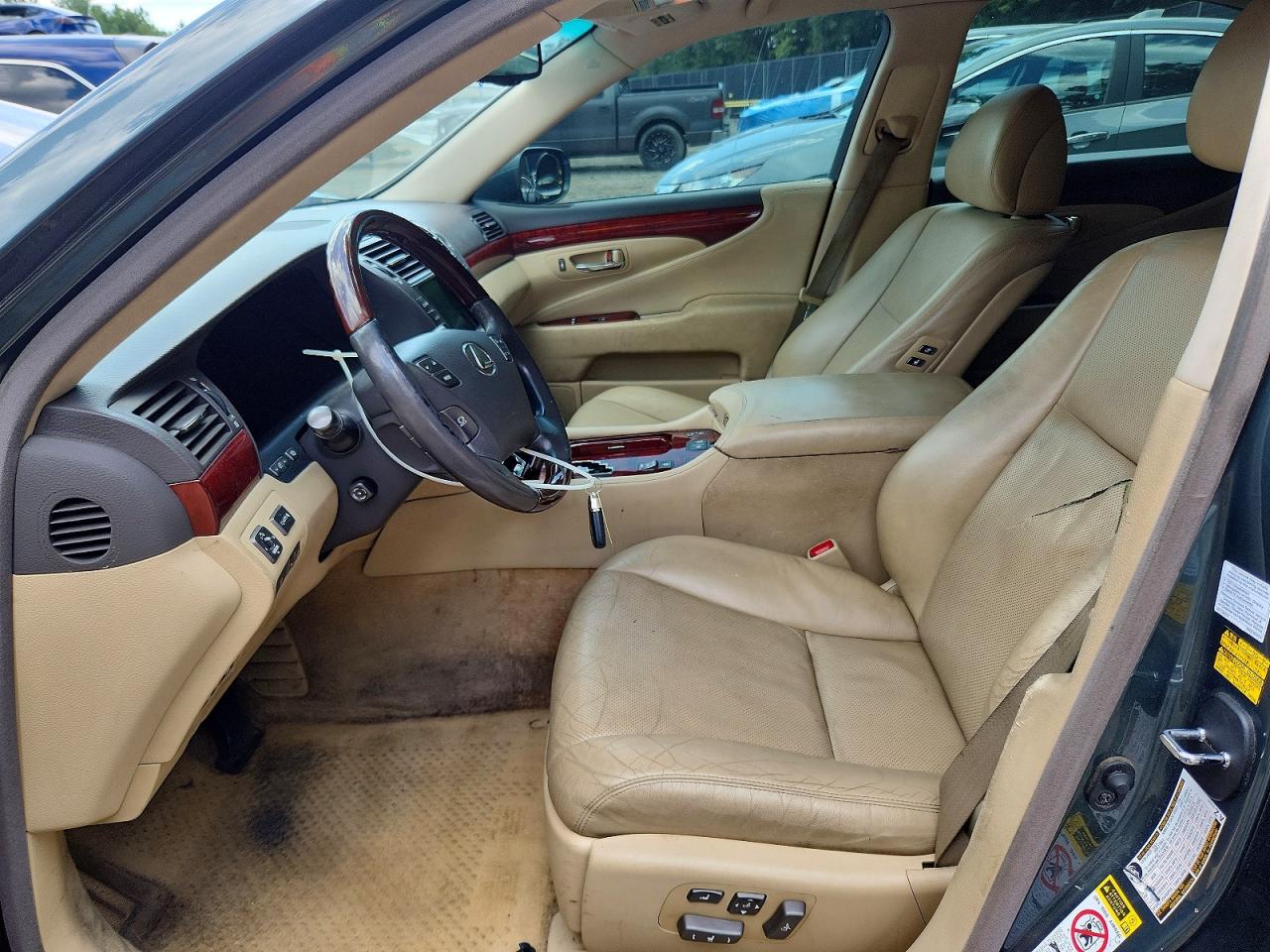 2008 Lexus Ls 460 Charcoal vin: JTHBL46F185057582