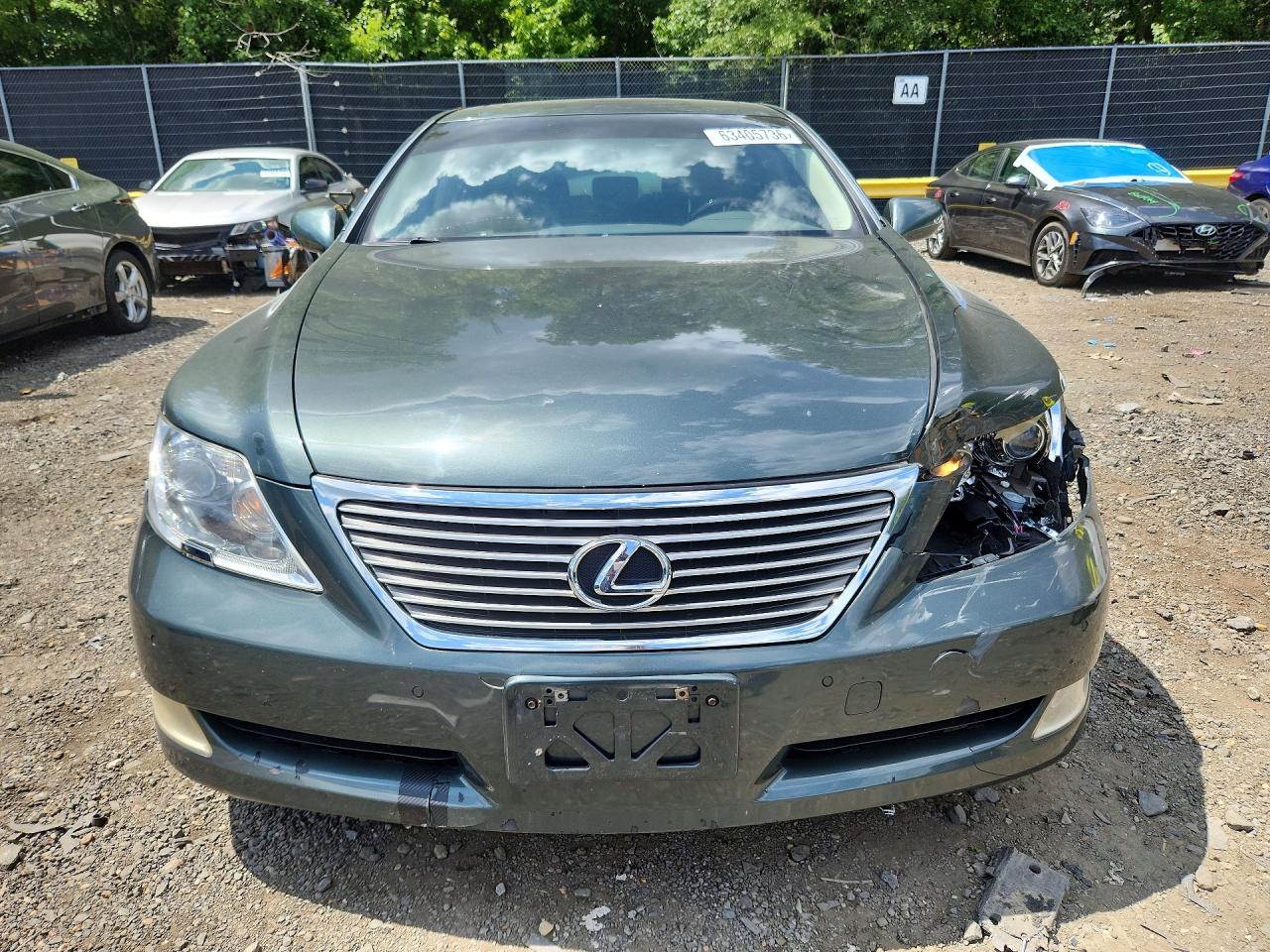 2008 Lexus Ls 460 Charcoal vin: JTHBL46F185057582