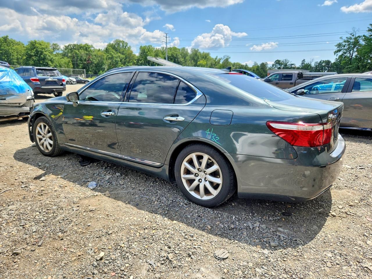 2008 Lexus Ls 460 Charcoal vin: JTHBL46F185057582