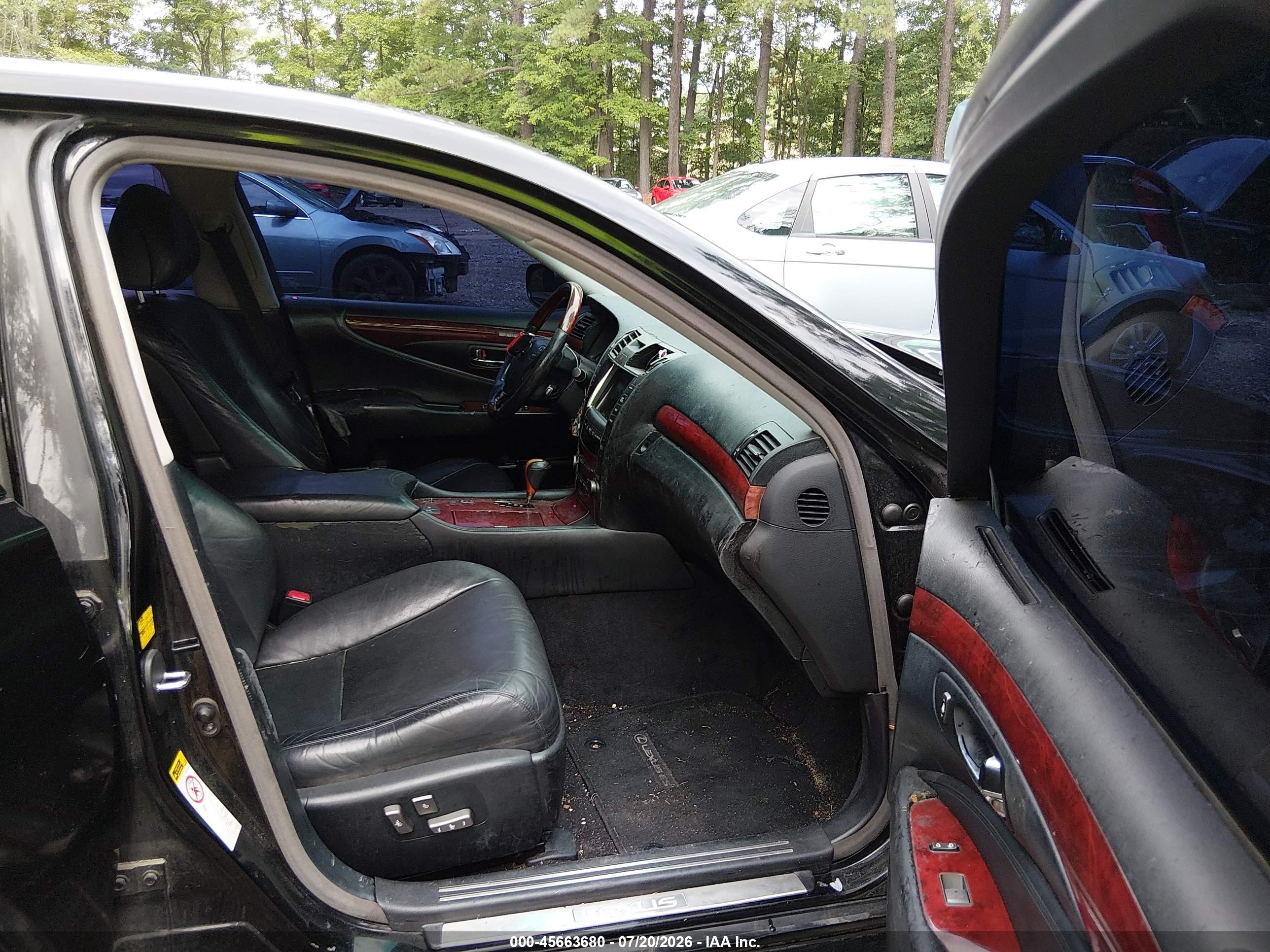 2008 Lexus Ls 460   Black vin: JTHBL46F185059641