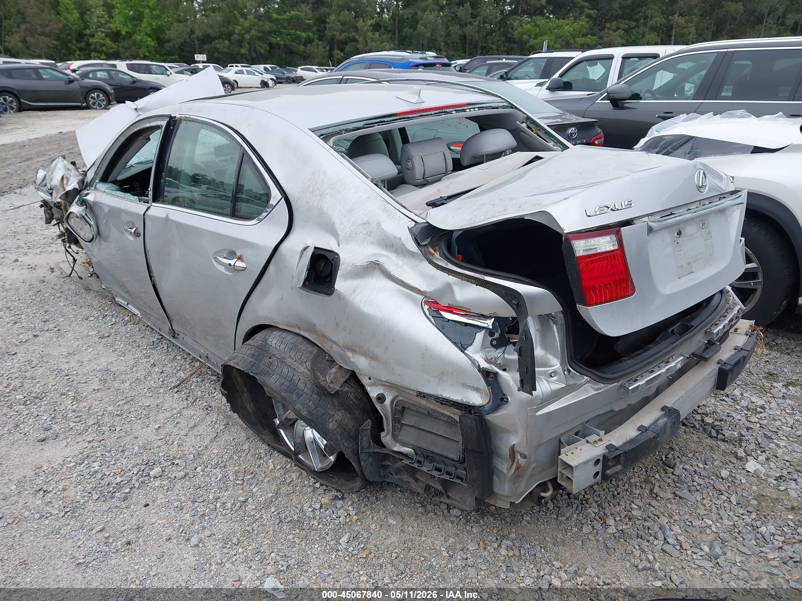 2008 Lexus Ls 460 Silver vin: JTHBL46F185060546