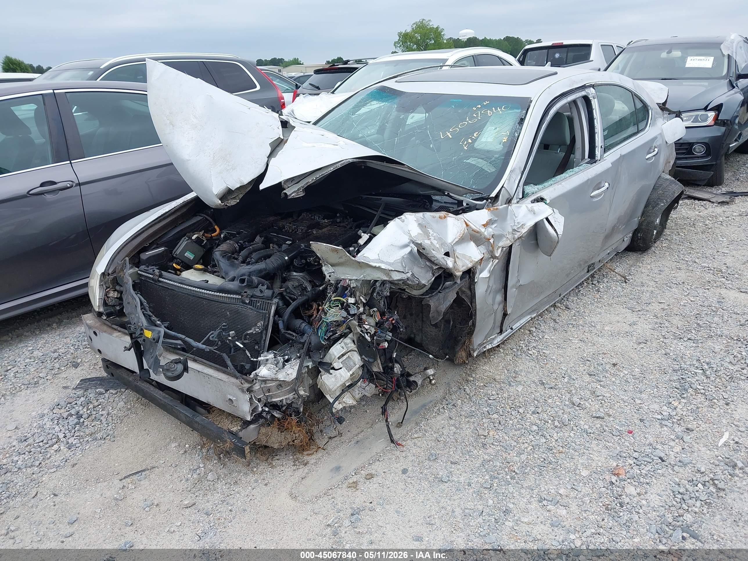 2008 Lexus Ls 460 Silver vin: JTHBL46F185060546