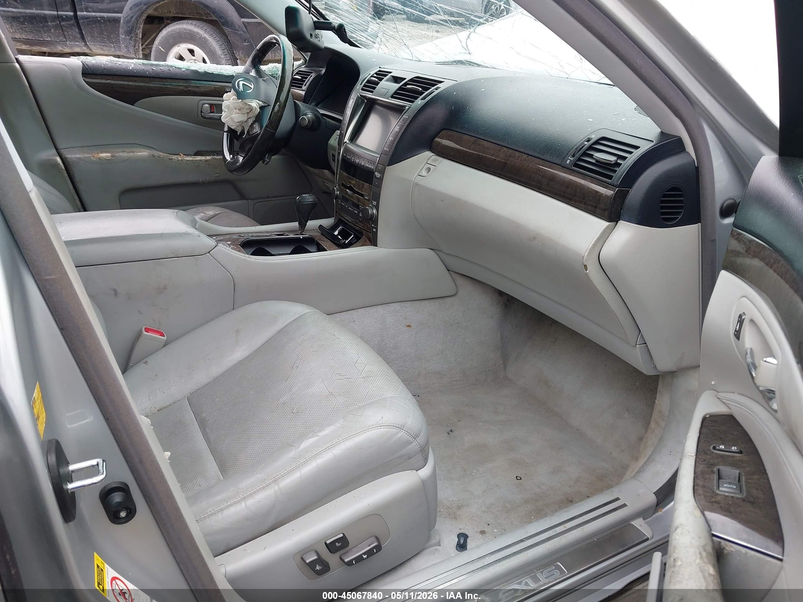 2008 Lexus Ls 460 Silver vin: JTHBL46F185060546