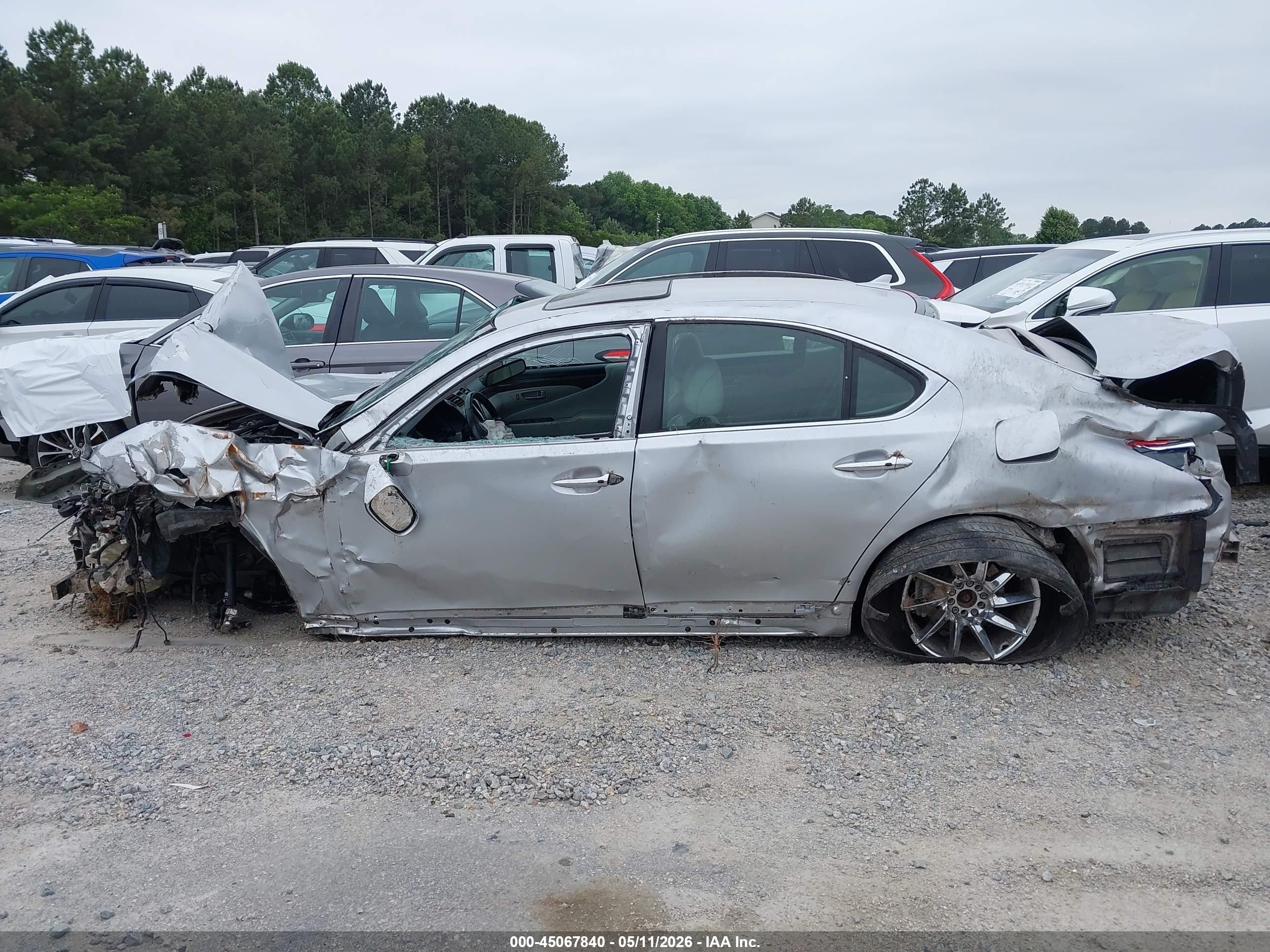 2008 Lexus Ls 460 Silver vin: JTHBL46F185060546