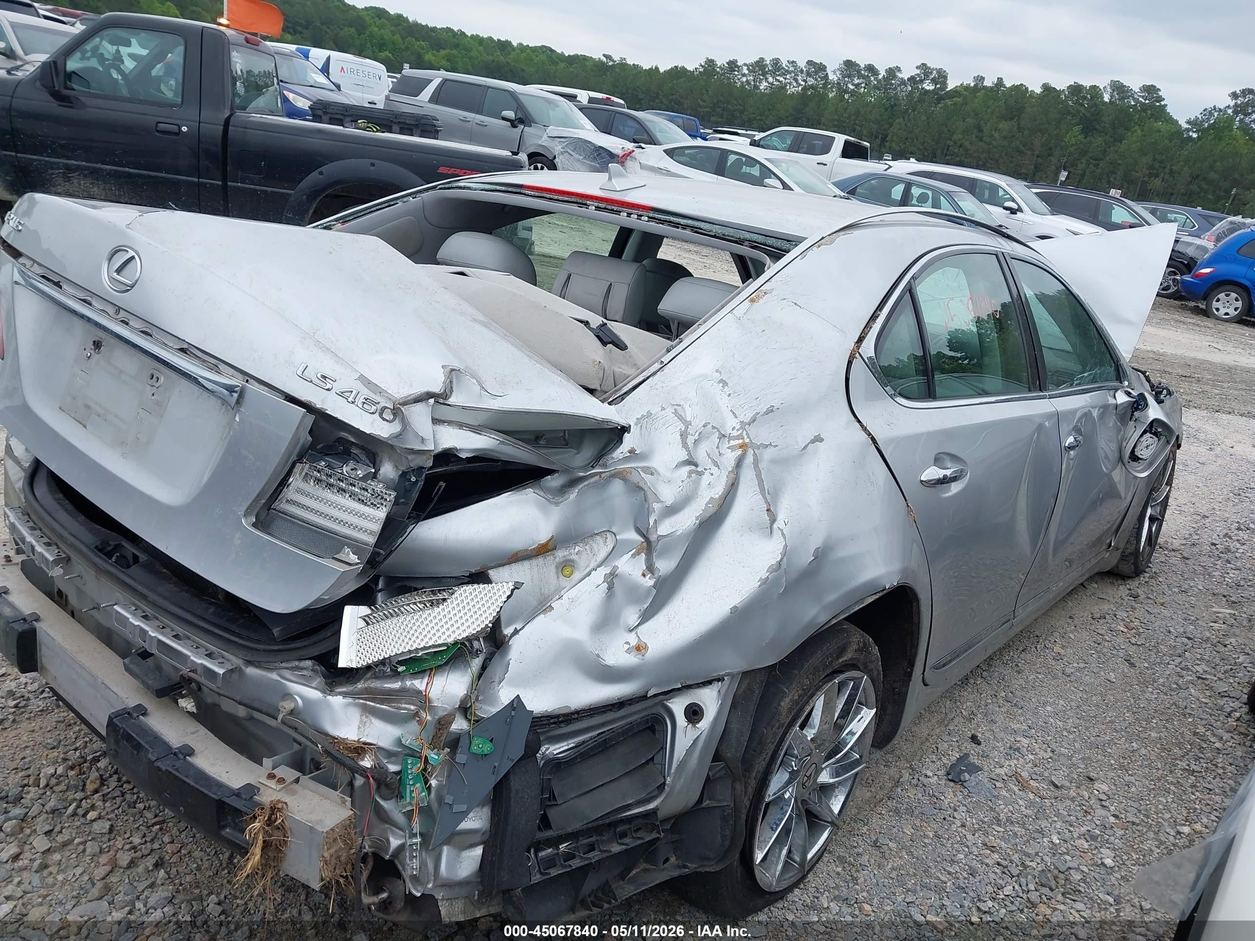 2008 Lexus Ls 460 Silver vin: JTHBL46F185060546