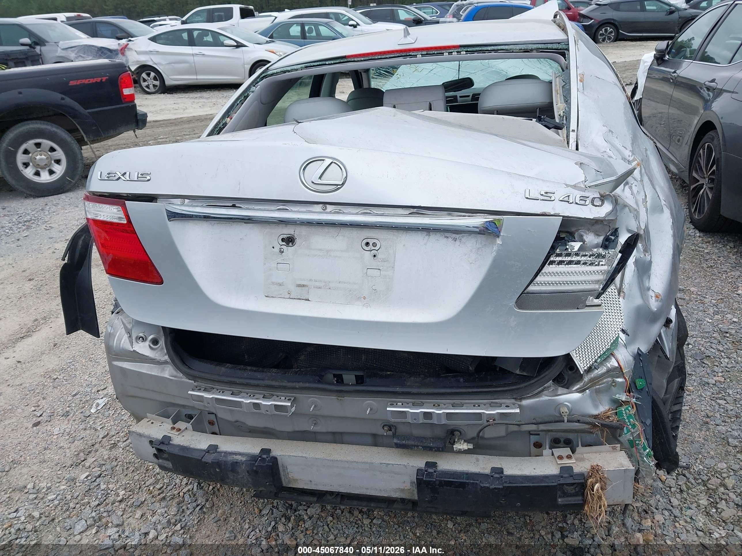 2008 Lexus Ls 460 Silver vin: JTHBL46F185060546