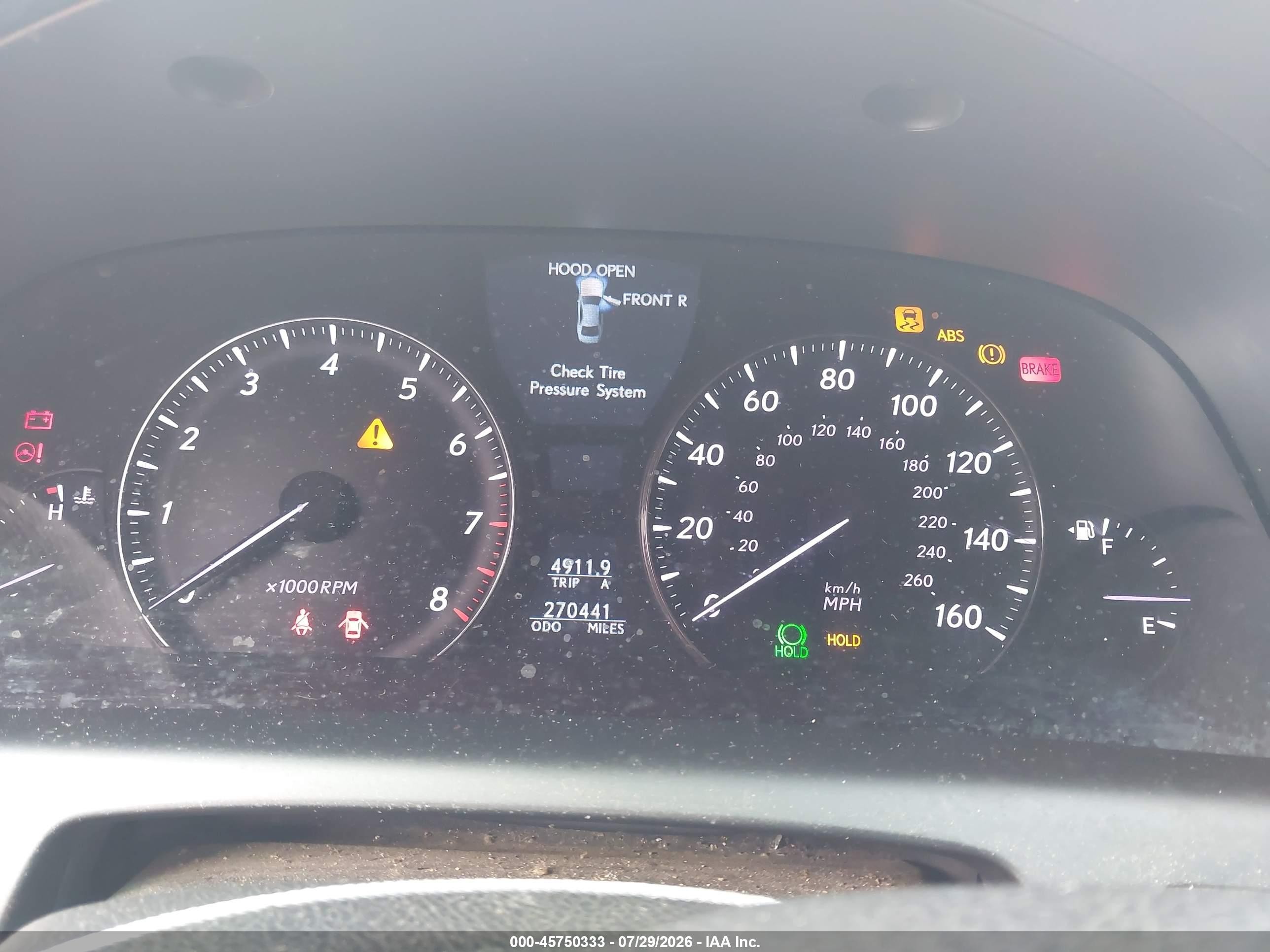 2008 Lexus Ls 460 Silver vin: JTHBL46F185081591