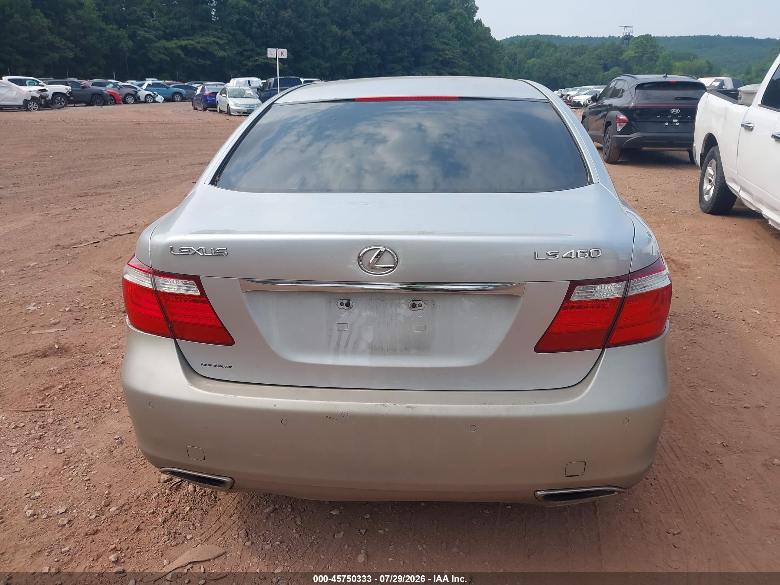 2008 Lexus Ls 460 Silver vin: JTHBL46F185081591
