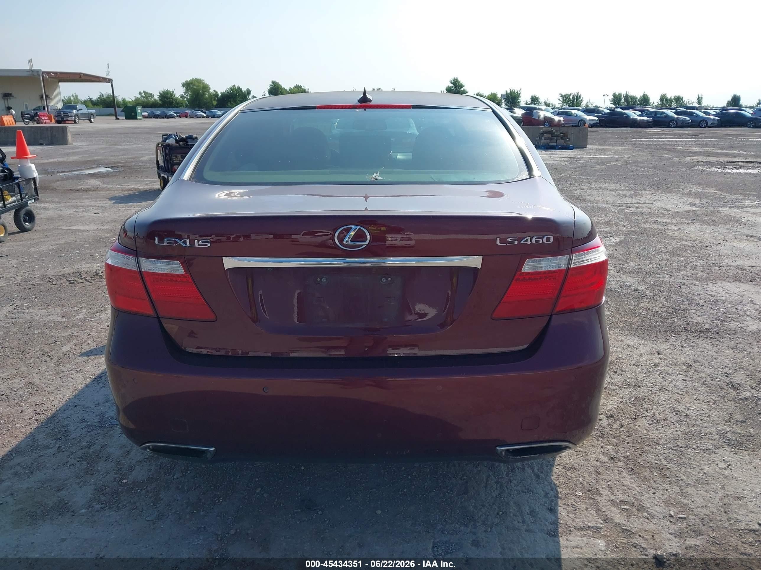 2008 Lexus Ls 460   Burgundy vin: JTHBL46F185083342