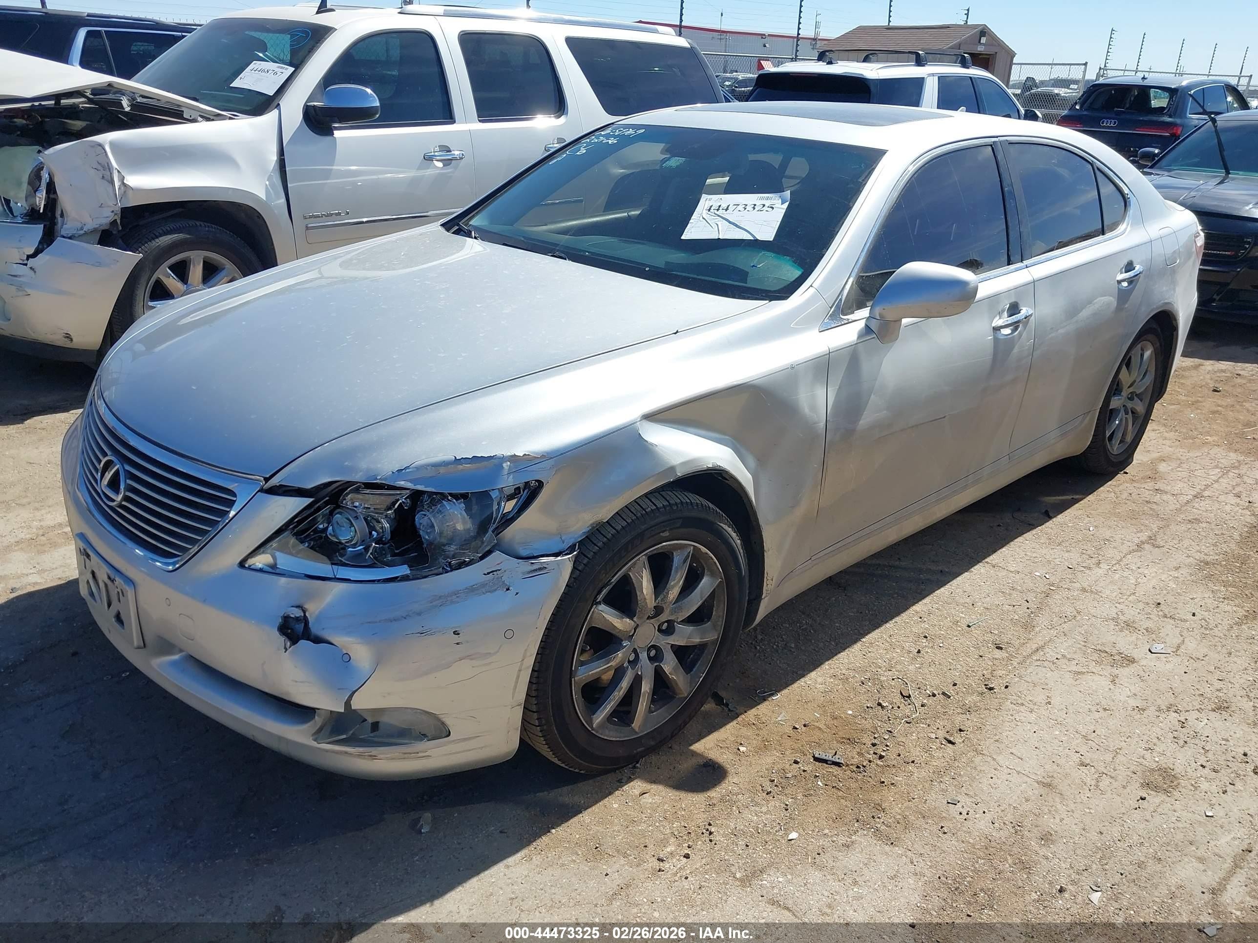 2009 Lexus Ls 460   Silver vin: JTHBL46F195088350