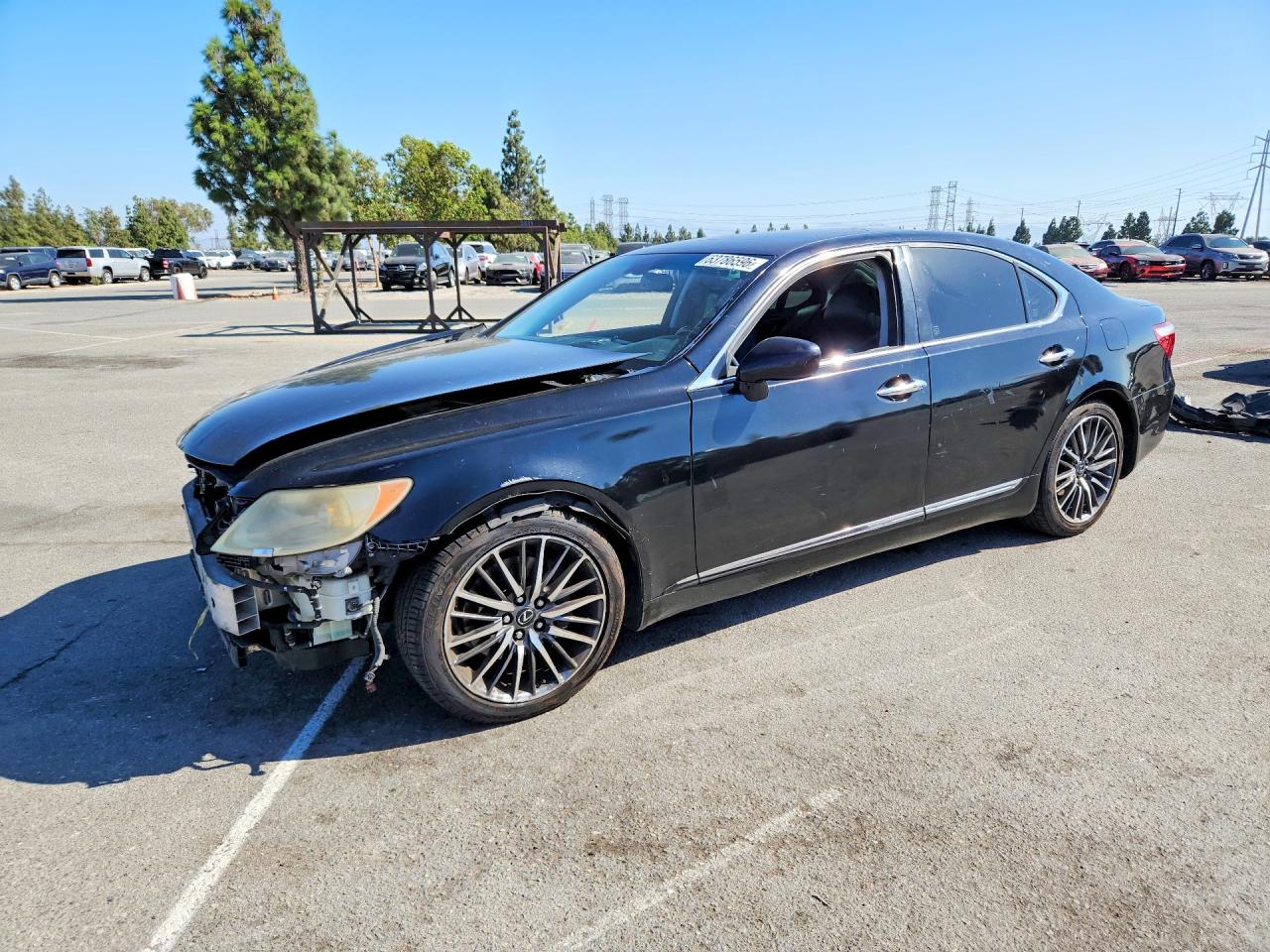 2007 Lexus Ls 460 Black vin: JTHBL46F275022483