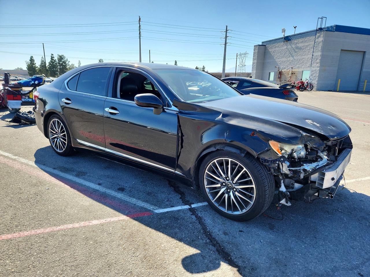 2007 Lexus Ls 460 Black vin: JTHBL46F275022483