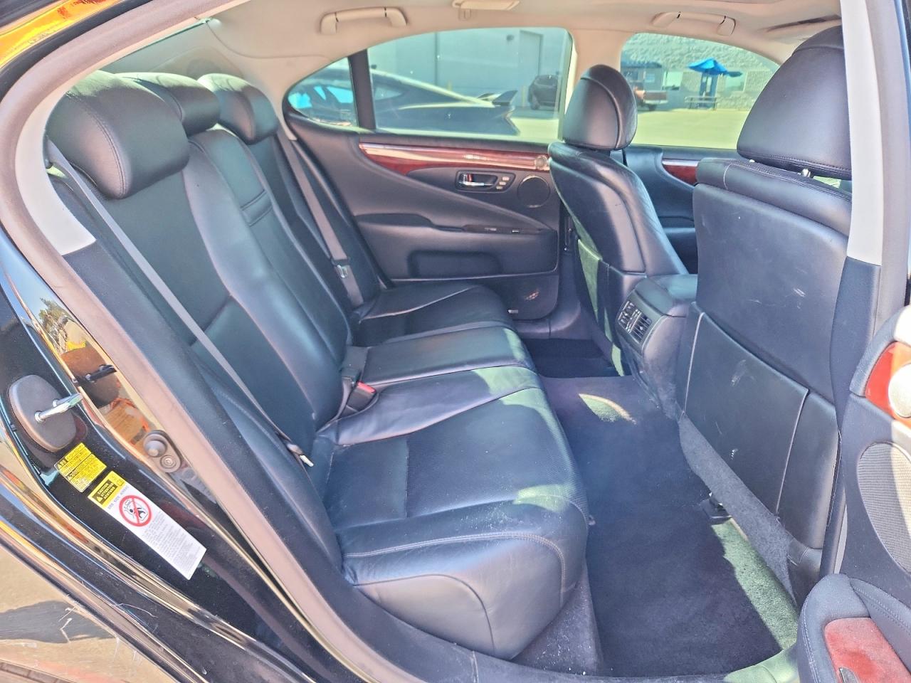 2007 Lexus Ls 460 Black vin: JTHBL46F275022483