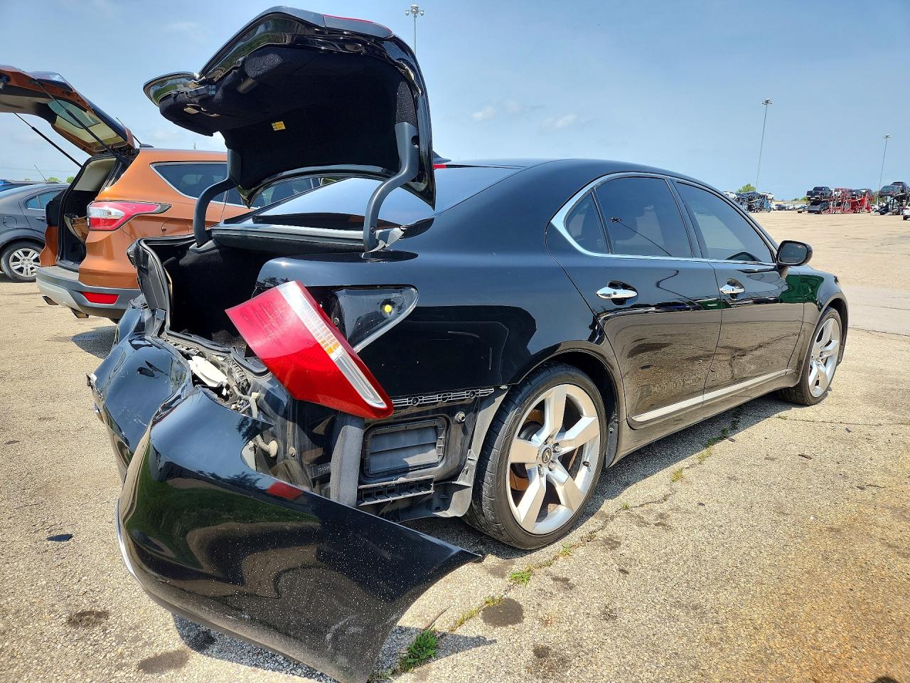 2007 Lexus Ls 460 Black vin: JTHBL46F275032771