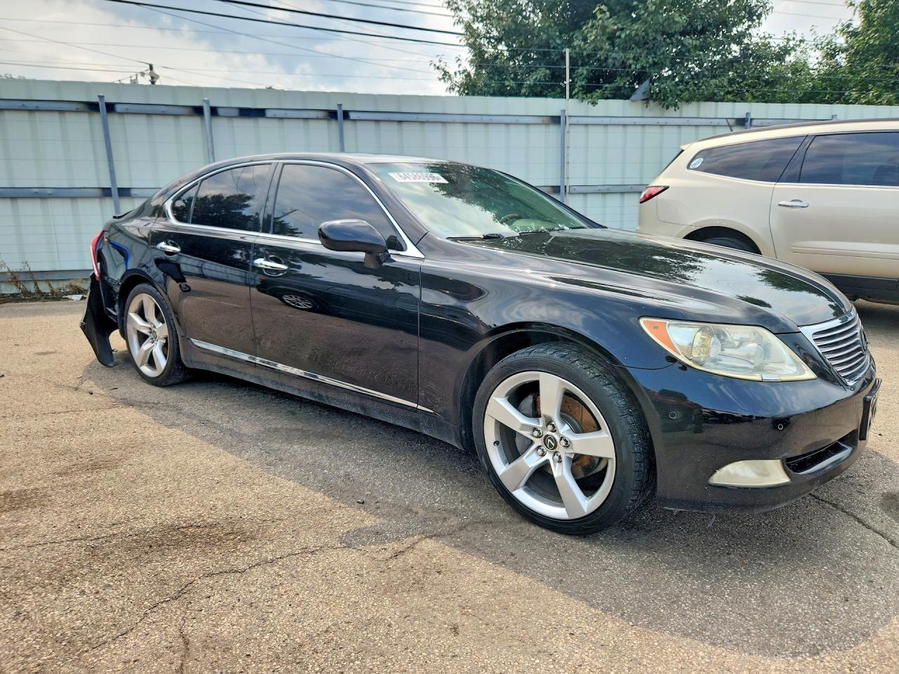 2007 Lexus Ls 460 Black vin: JTHBL46F275032771
