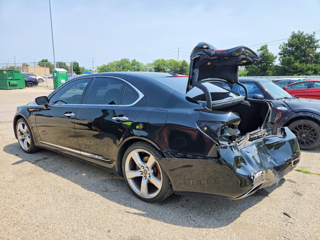 2007 Lexus Ls 460 Black vin: JTHBL46F275032771