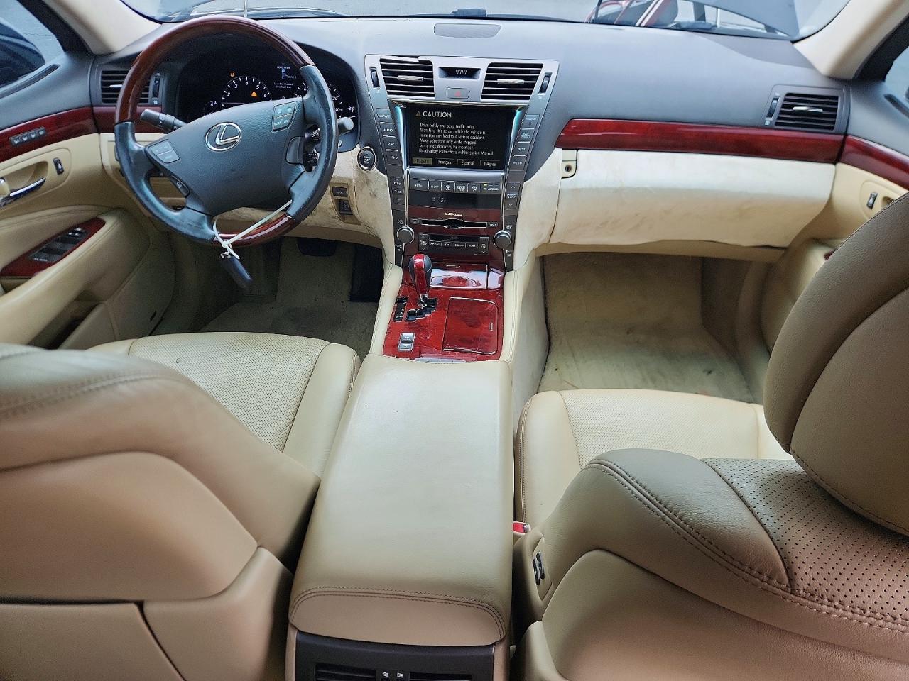 2007 Lexus Ls 460 Black vin: JTHBL46F275037453