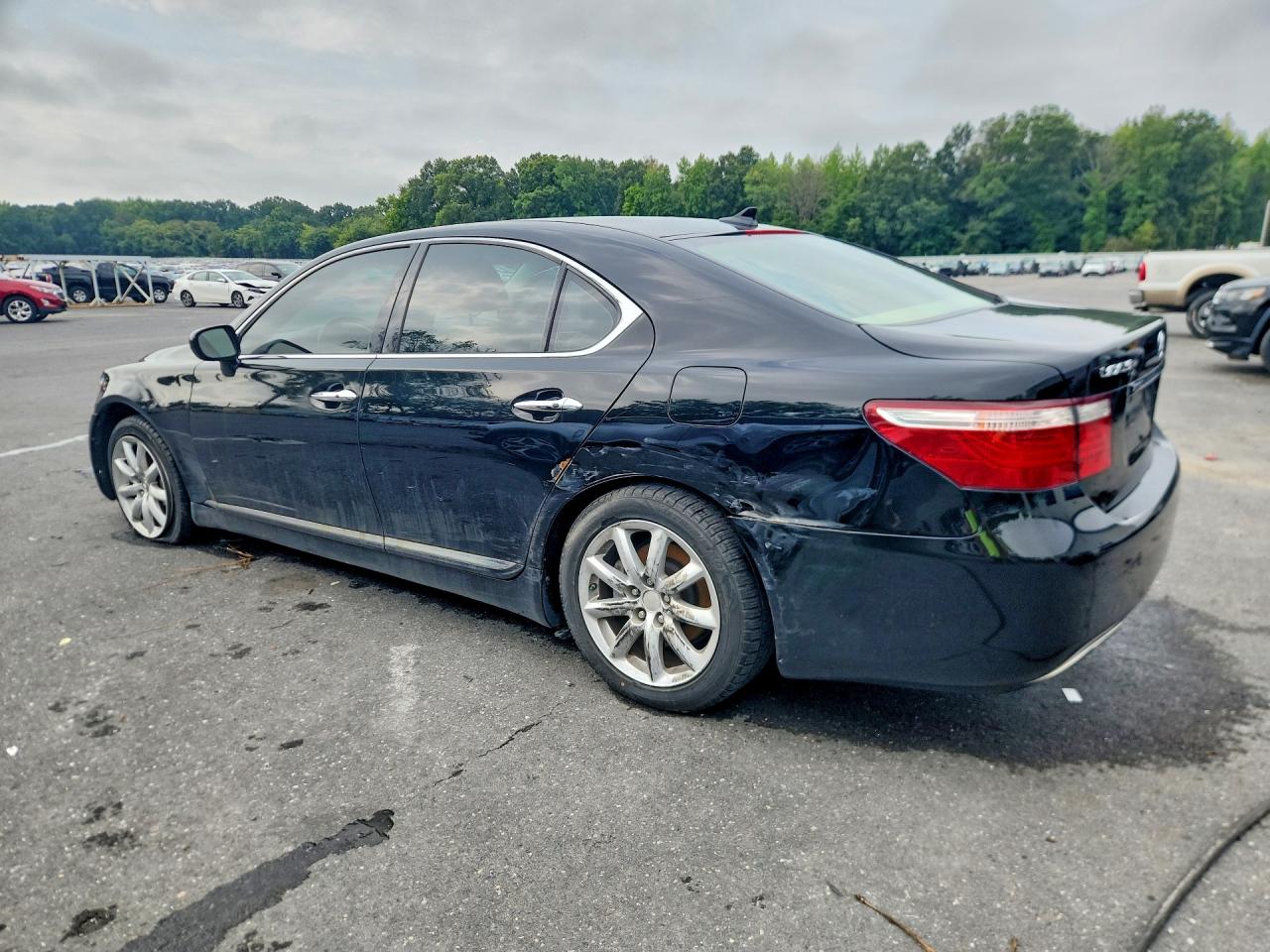 2007 Lexus Ls 460 Black vin: JTHBL46F275037453