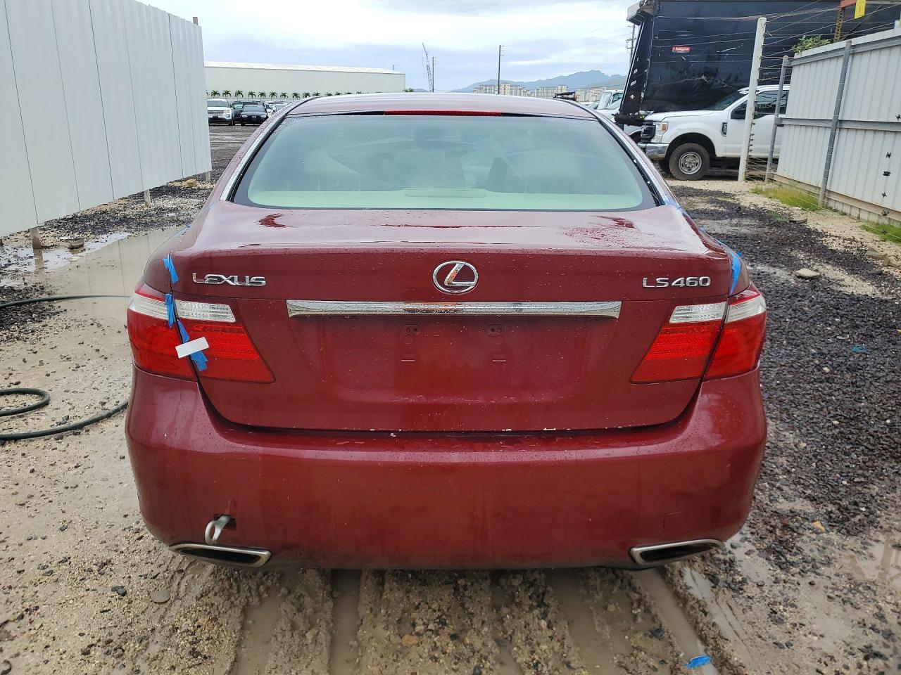 2007 Lexus Ls 460 Maroon vin: JTHBL46F275037954