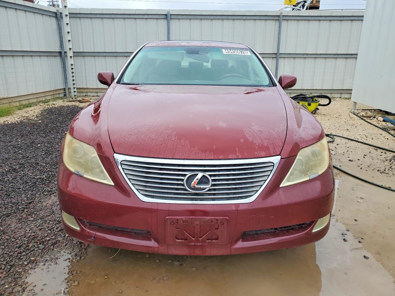 2007 Lexus Ls 460 Maroon vin: JTHBL46F275037954