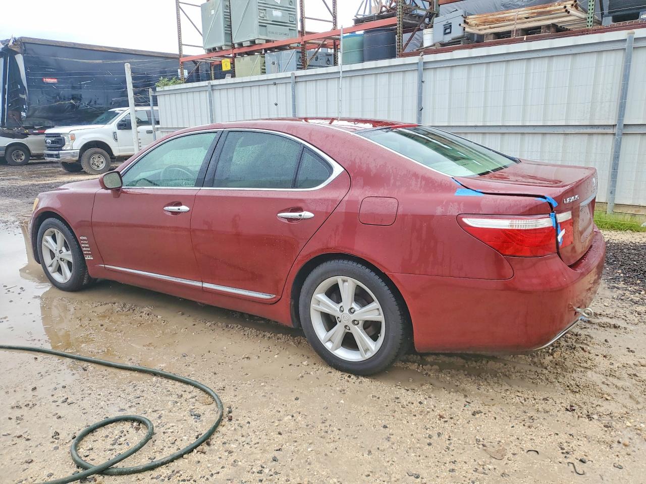2007 Lexus Ls 460 Maroon vin: JTHBL46F275037954