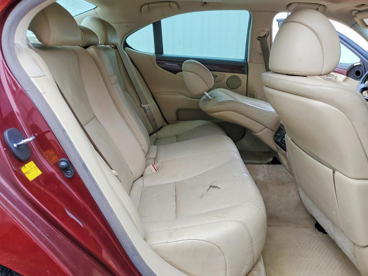 2007 Lexus Ls 460 Maroon vin: JTHBL46F275037954