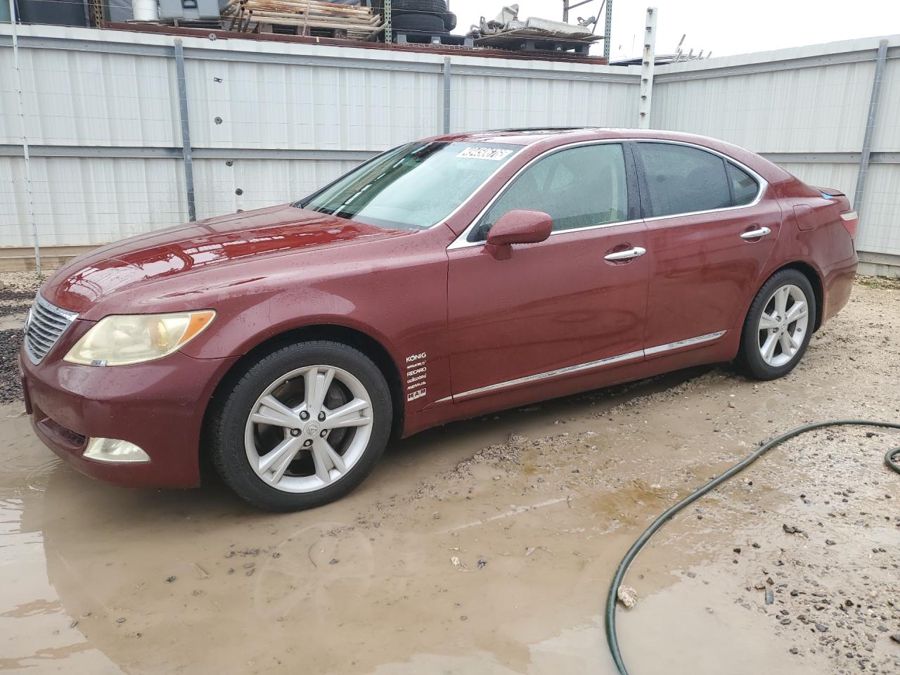 2007 Lexus Ls 460 Maroon vin: JTHBL46F275037954 Damage: Left Front Fender, De-Identify, Removal Required