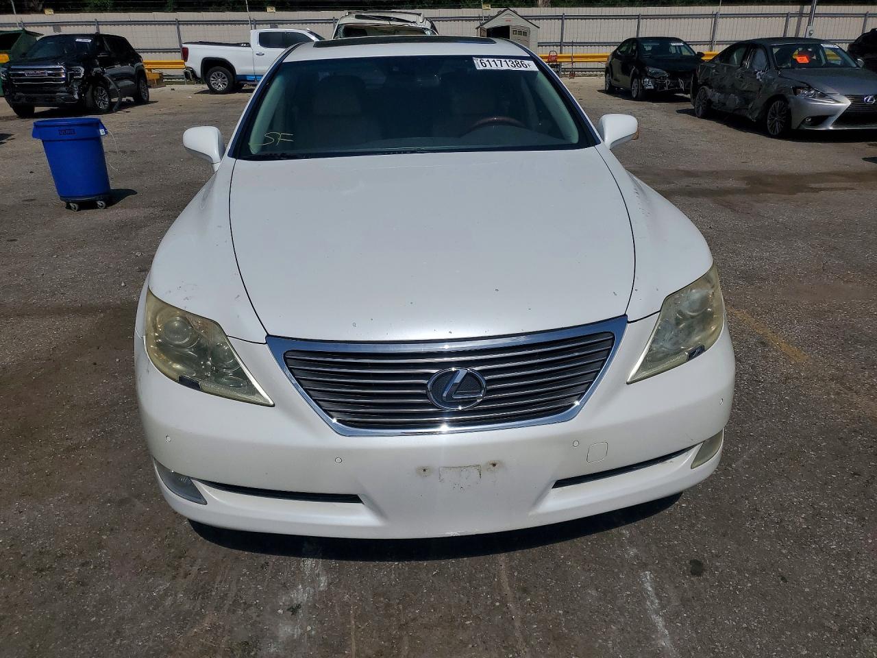 2007 Lexus Ls 460 White vin: JTHBL46F275038599