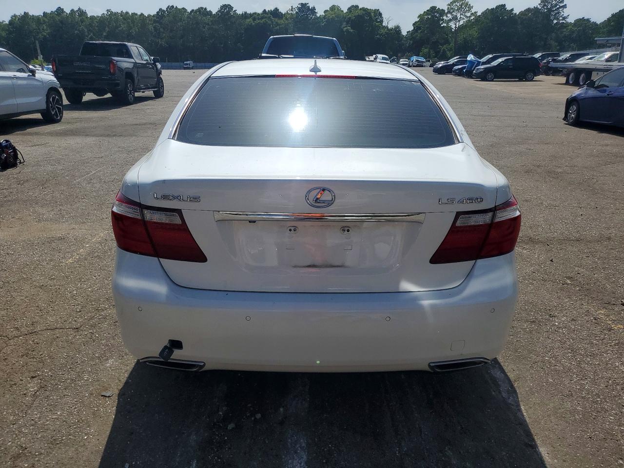 2007 Lexus Ls 460 White vin: JTHBL46F275038599