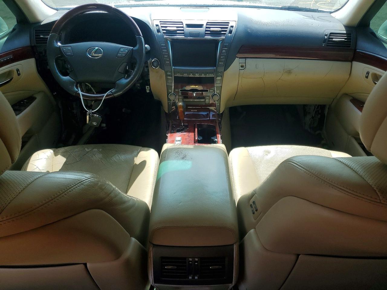 2007 Lexus Ls 460 White vin: JTHBL46F275038599