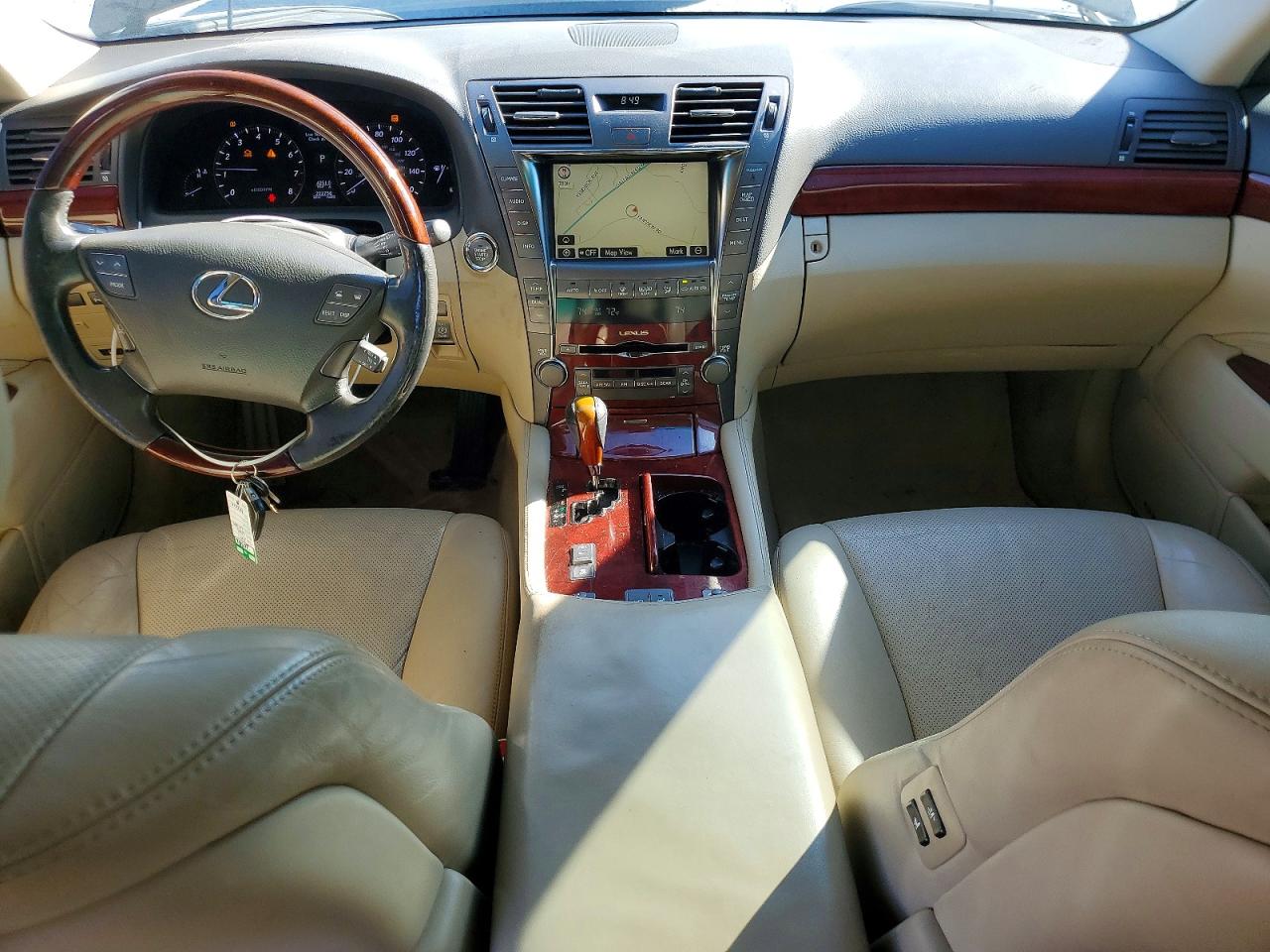 2007 Lexus Ls 460 Black vin: JTHBL46F275051658
