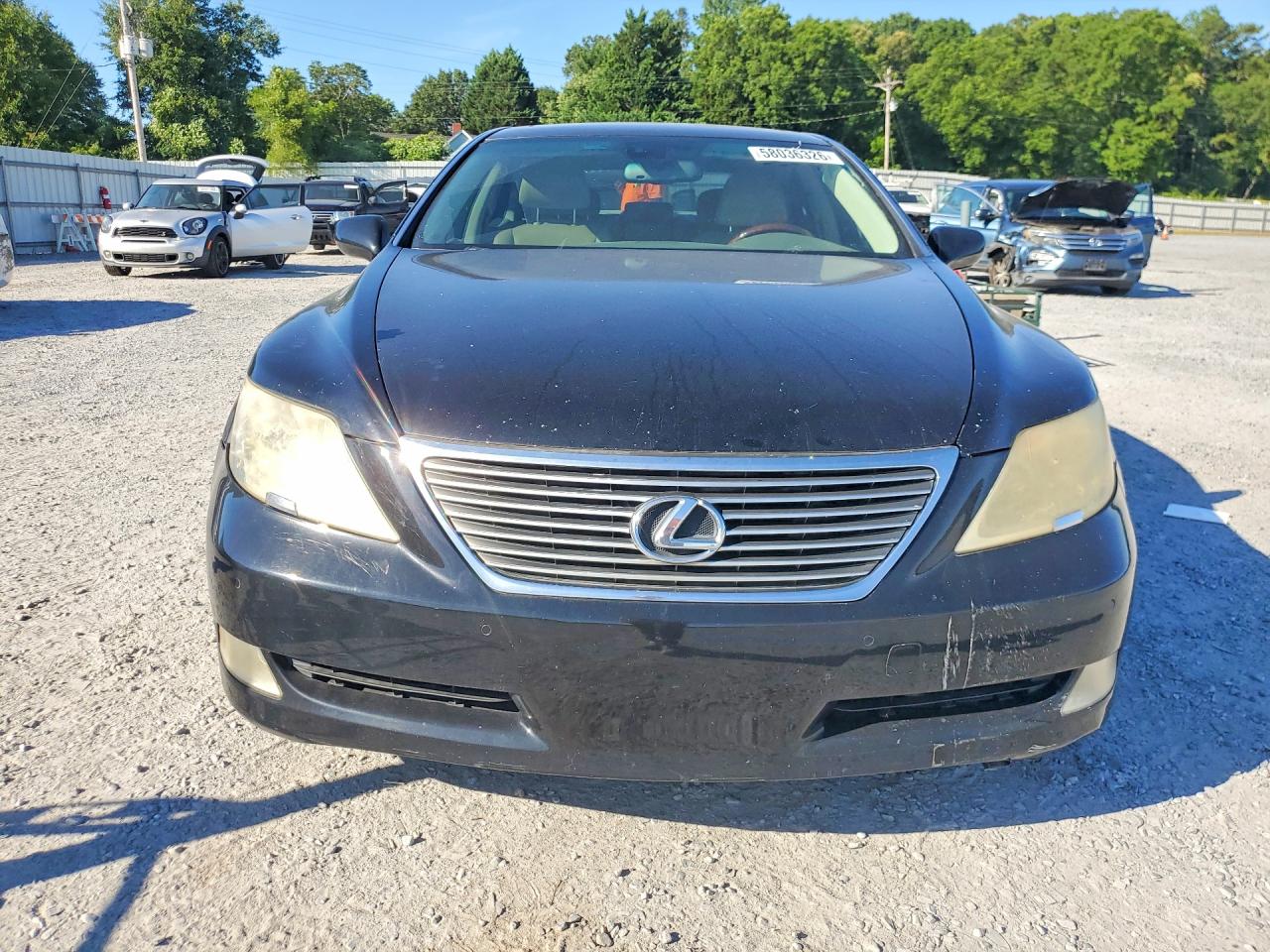 2007 Lexus Ls 460 Black vin: JTHBL46F275051658
