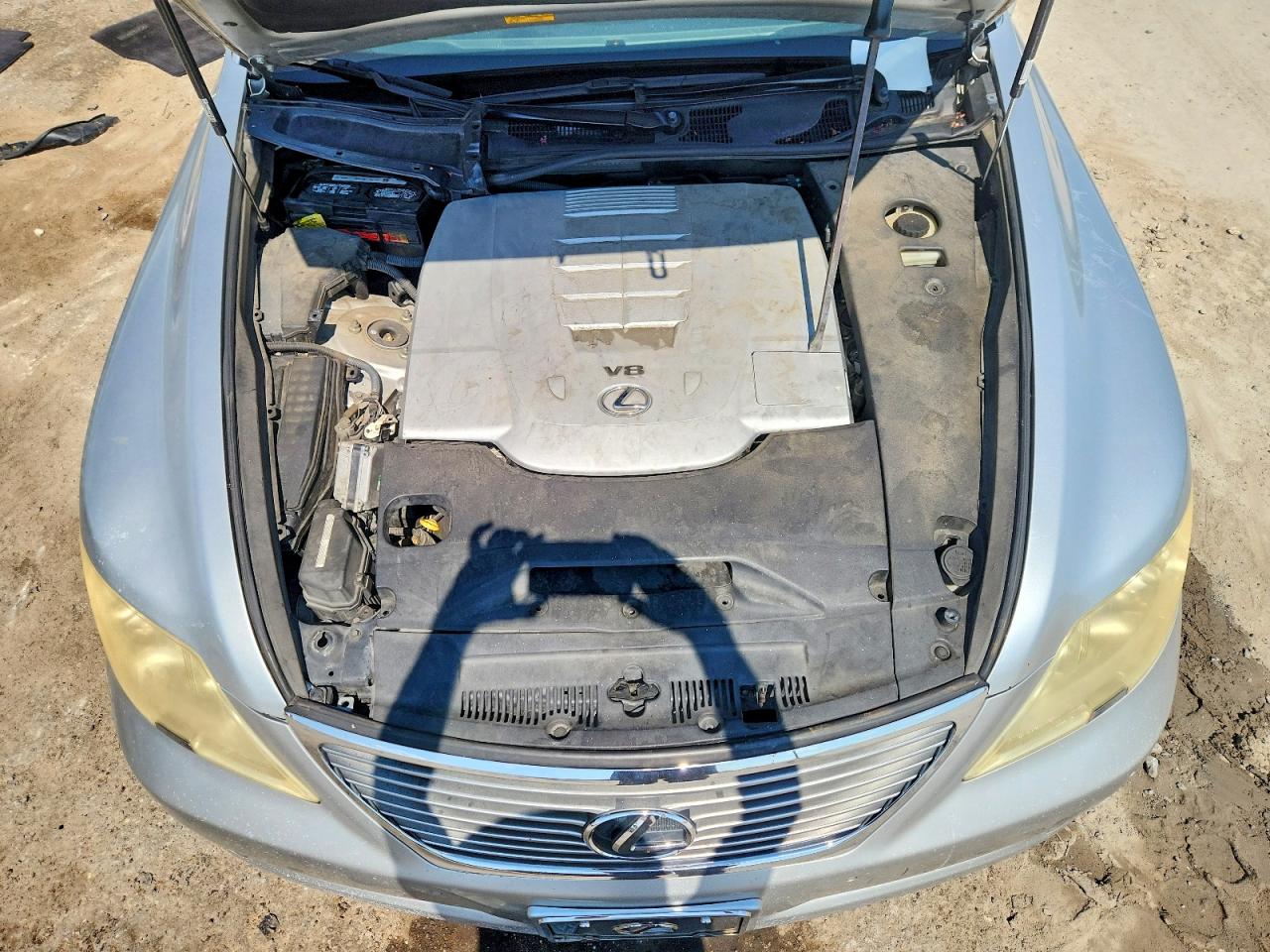 2008 Lexus Ls 460 Silver vin: JTHBL46F285055050