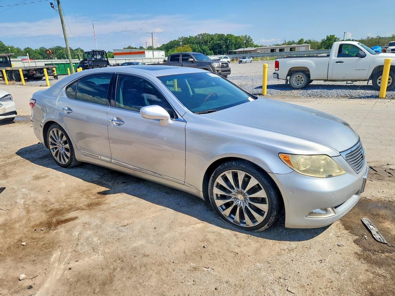 2008 Lexus Ls 460 Silver vin: JTHBL46F285055050