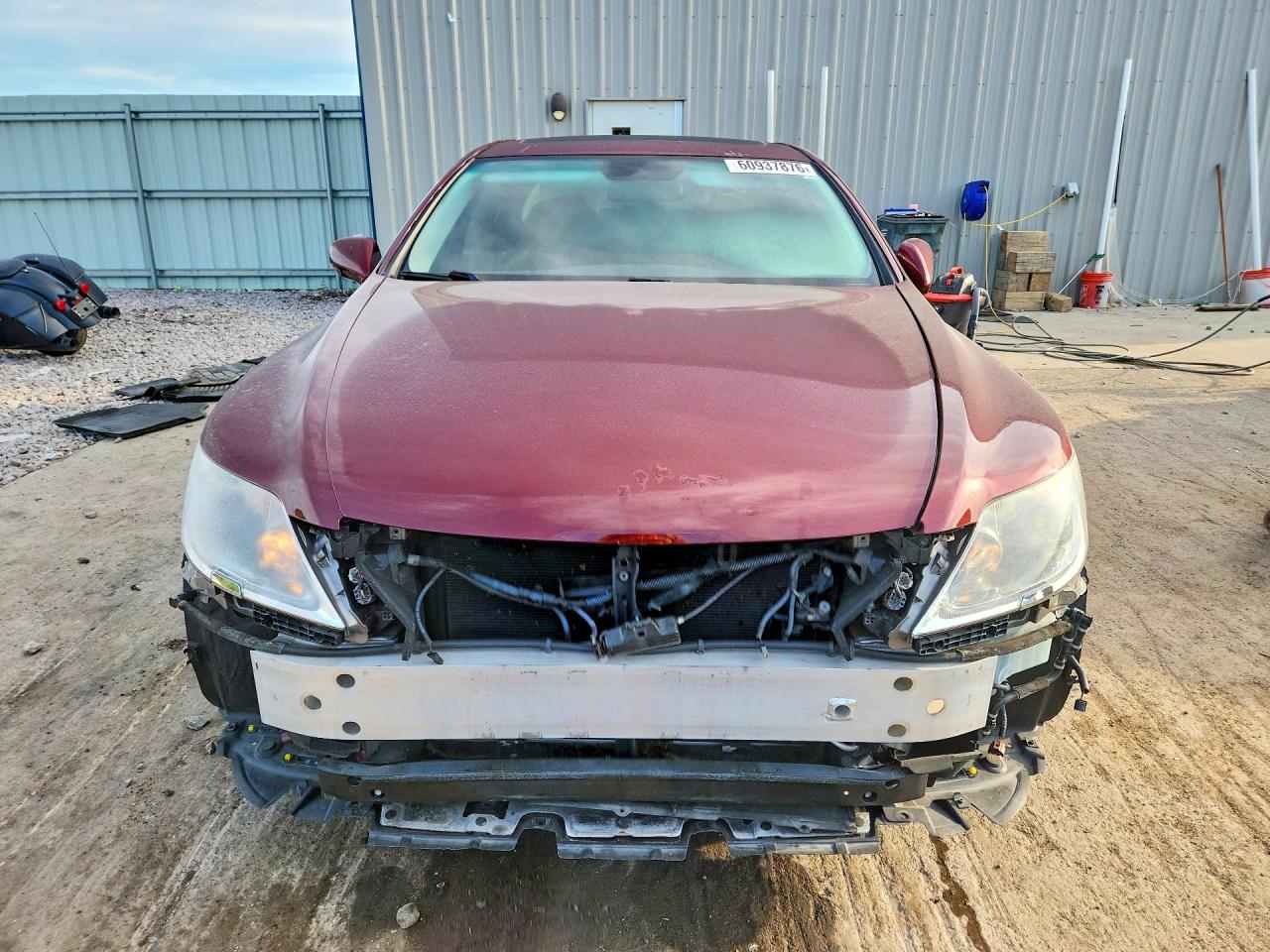 2008 Lexus Ls 460 Maroon vin: JTHBL46F285062628
