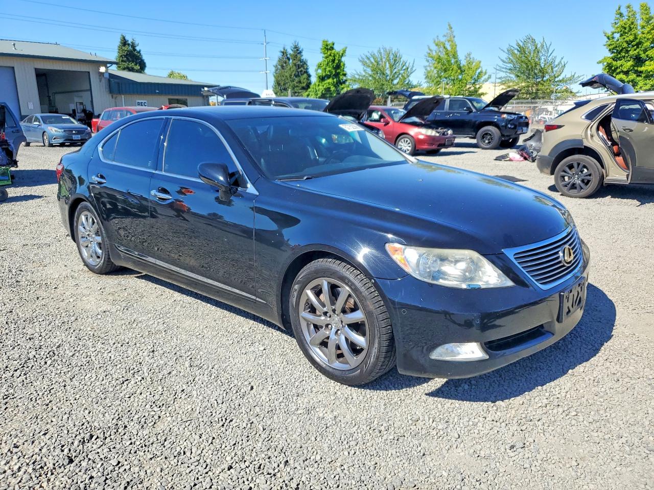 2008 Lexus Ls 460 Black vin: JTHBL46F285062810