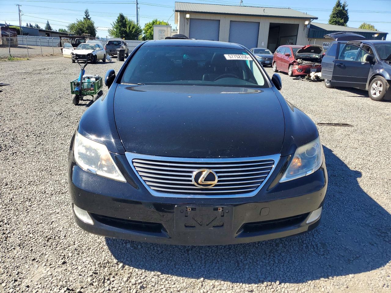 2008 Lexus Ls 460 Black vin: JTHBL46F285062810