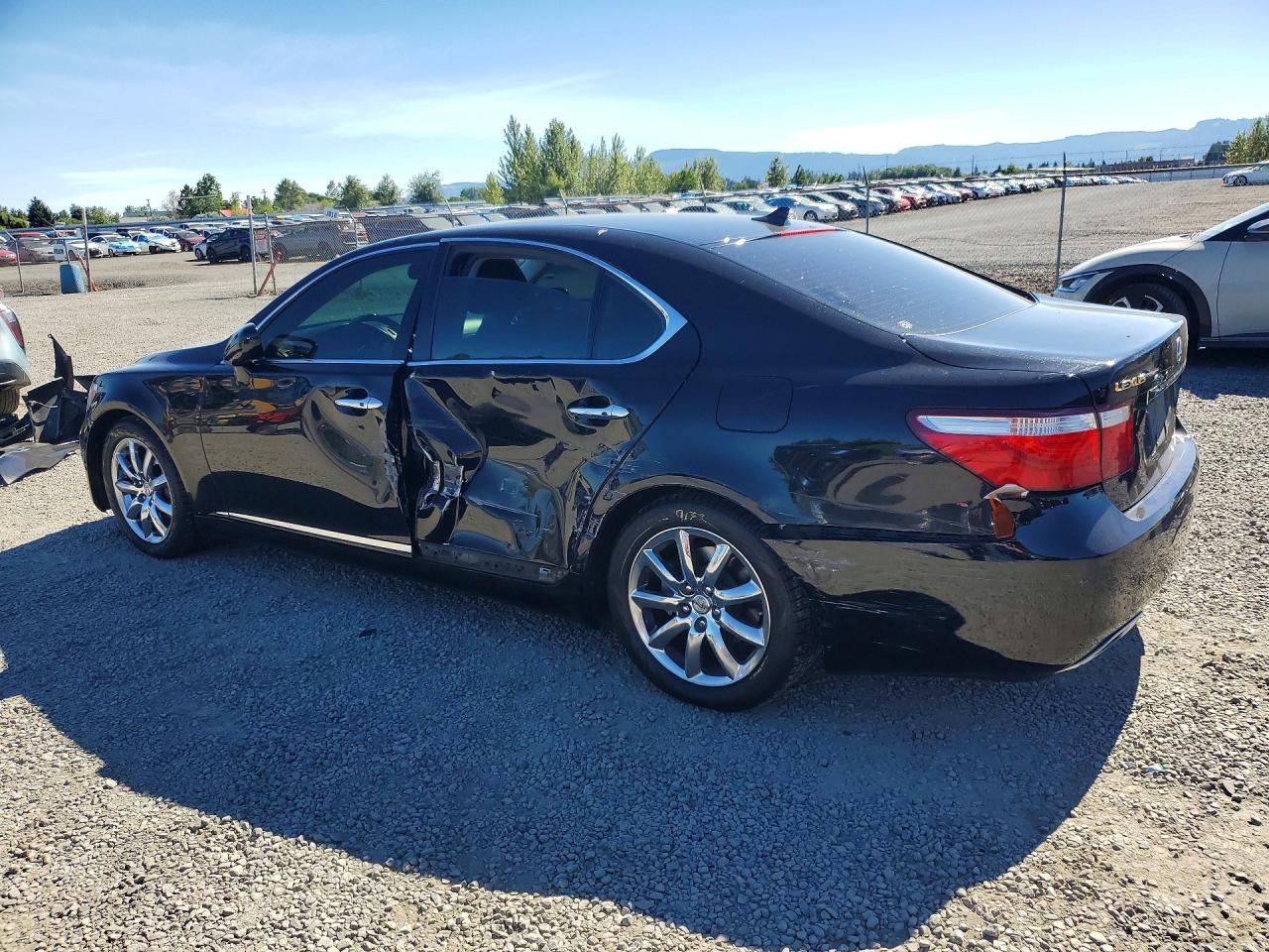 2008 Lexus Ls 460 Black vin: JTHBL46F285062810