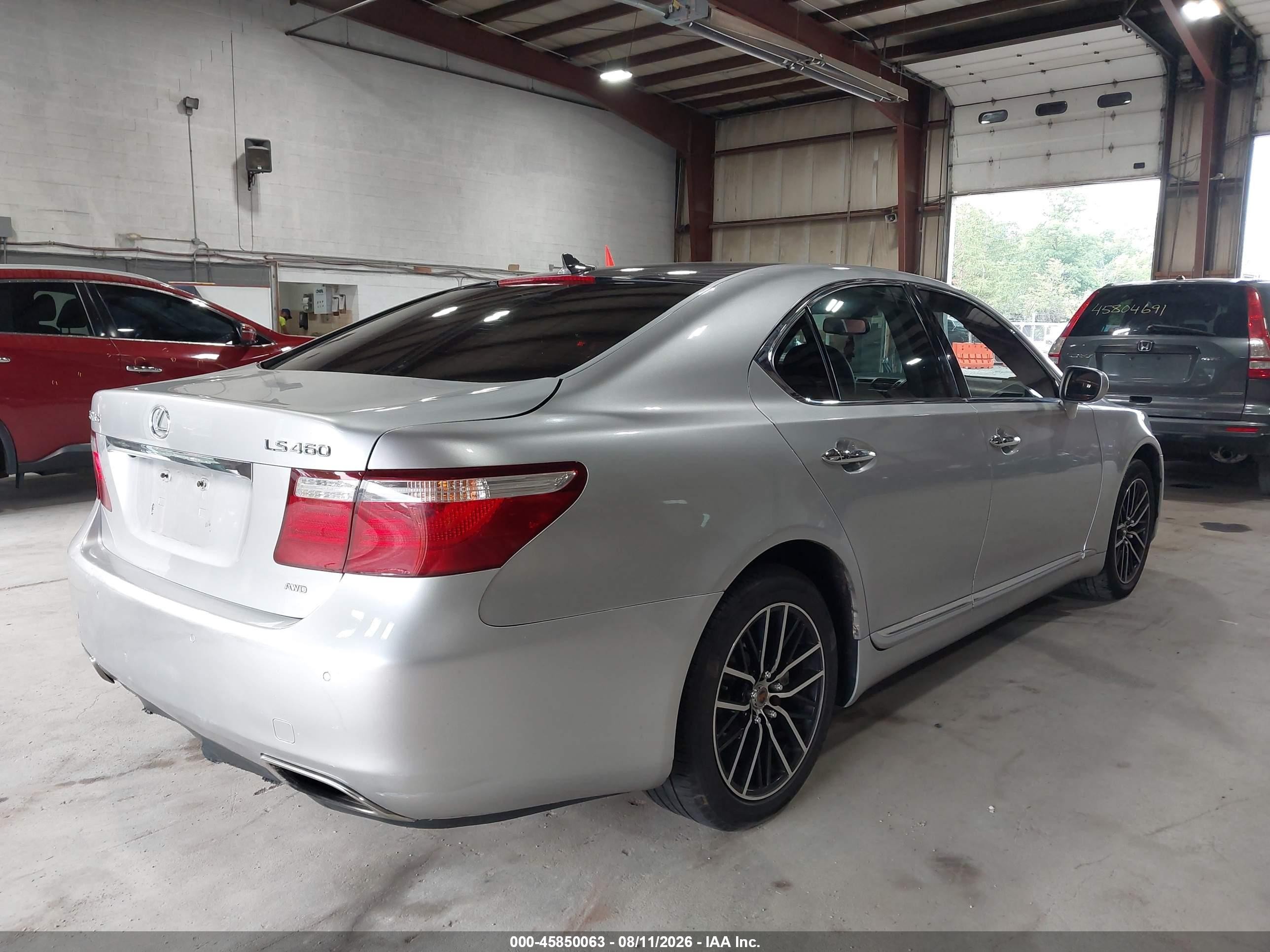 2008 Lexus Ls 460 Silver vin: JTHBL46F285079395