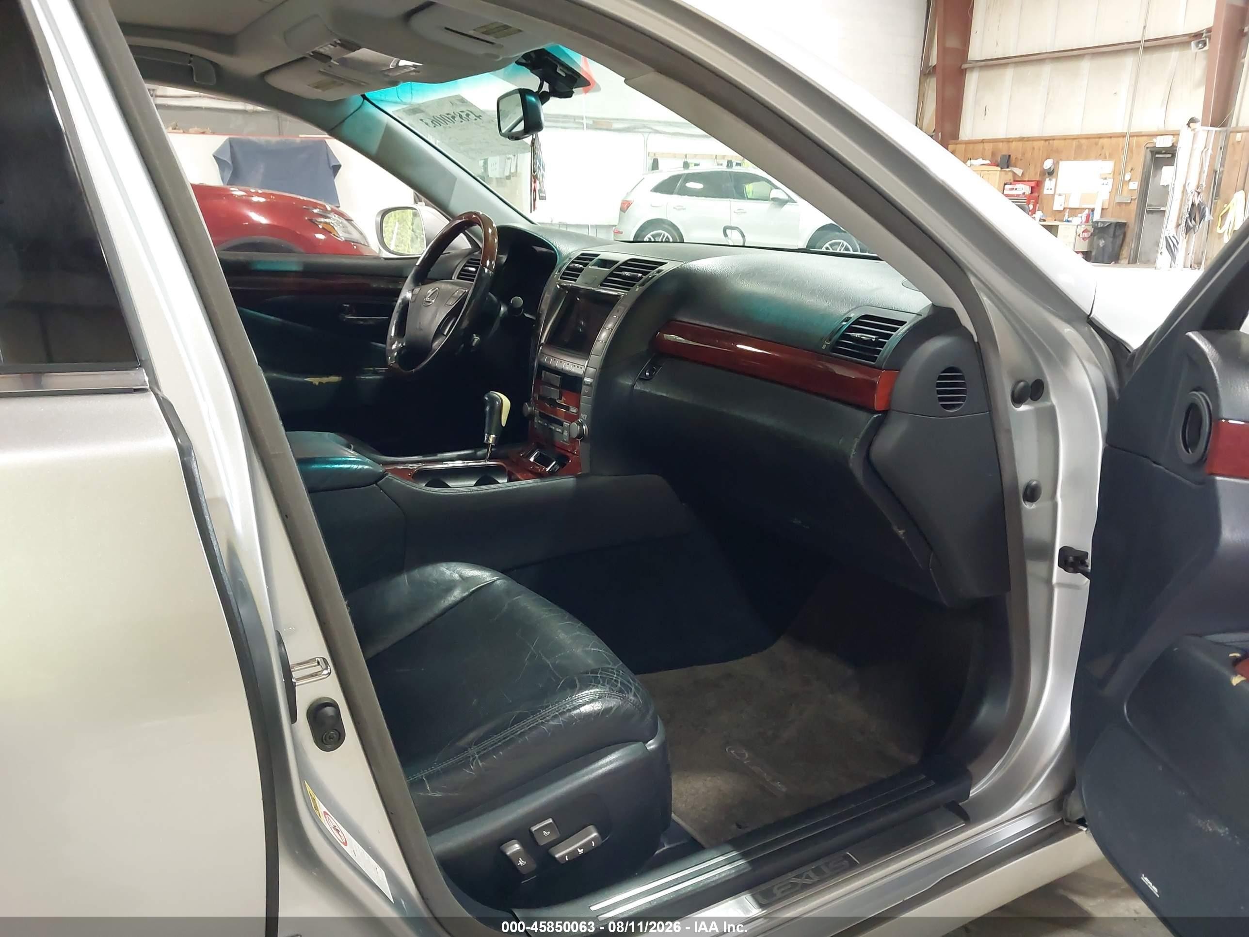 2008 Lexus Ls 460 Silver vin: JTHBL46F285079395