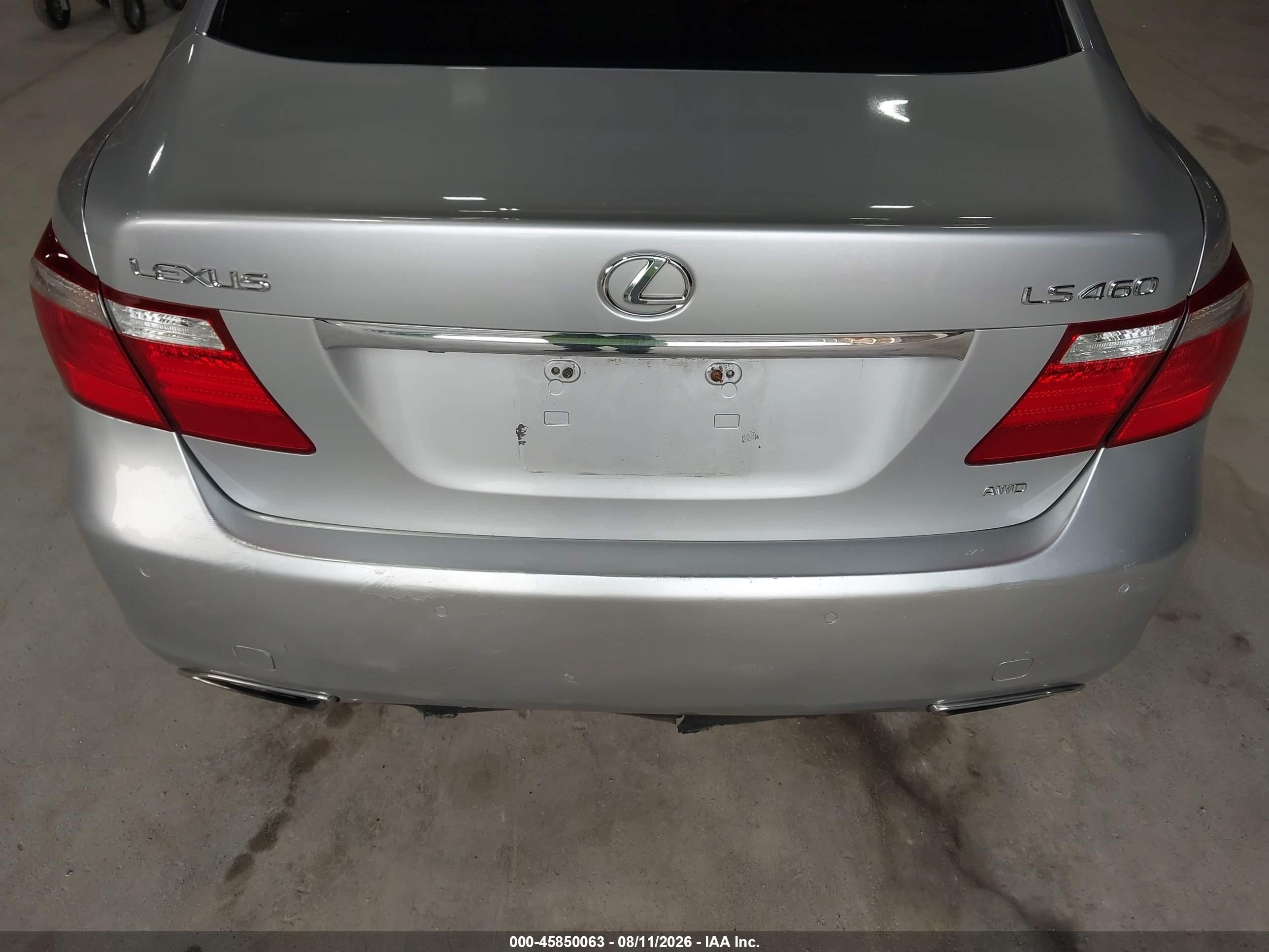 2008 Lexus Ls 460 Silver vin: JTHBL46F285079395