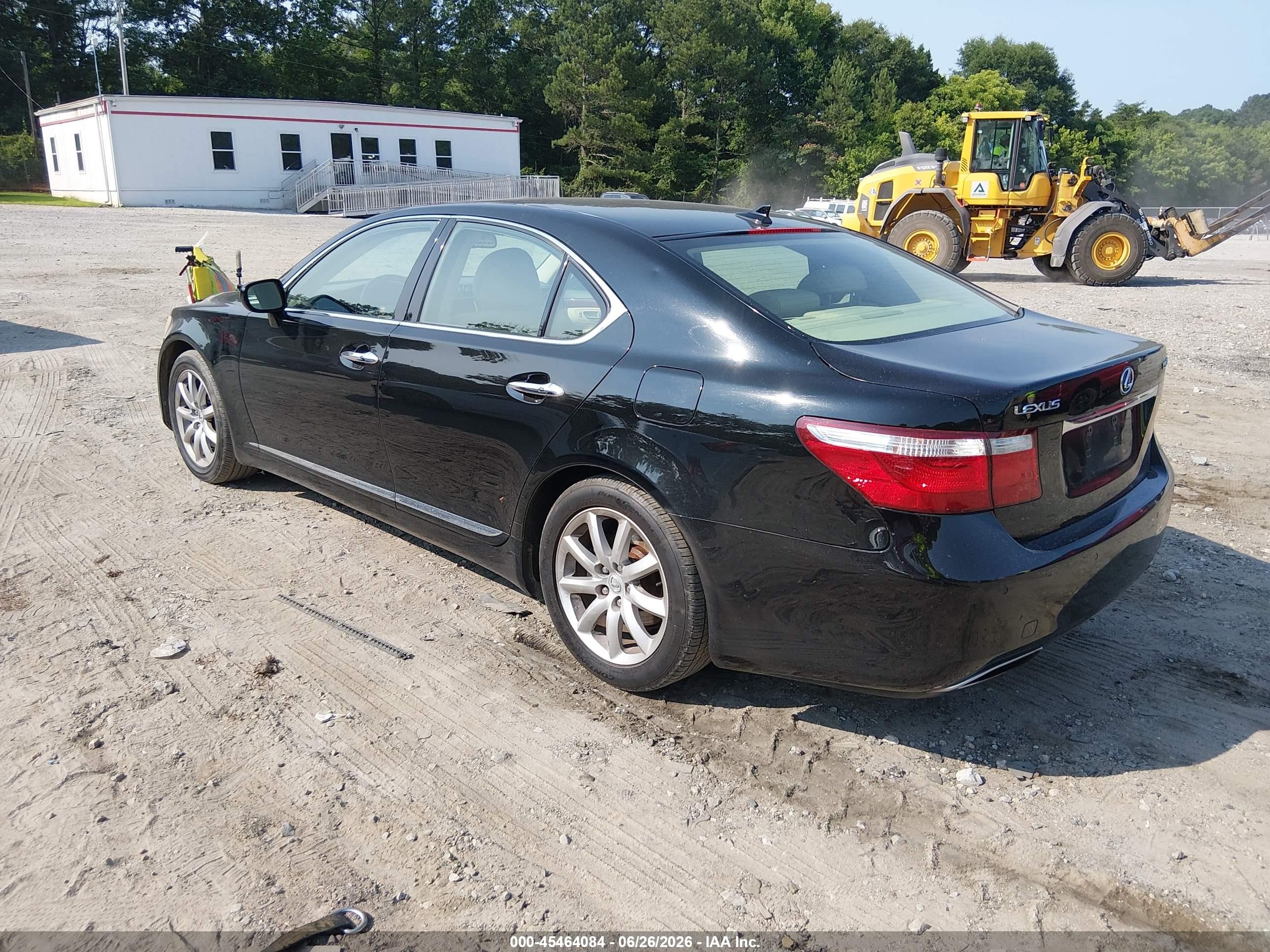 2008 Lexus Ls 460   Черный vin: JTHBL46F285083561